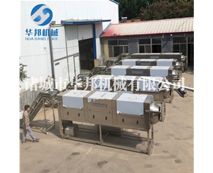 日產上噸核桃仁去皮流水線 連續(xù)式進行核桃仁去皮機