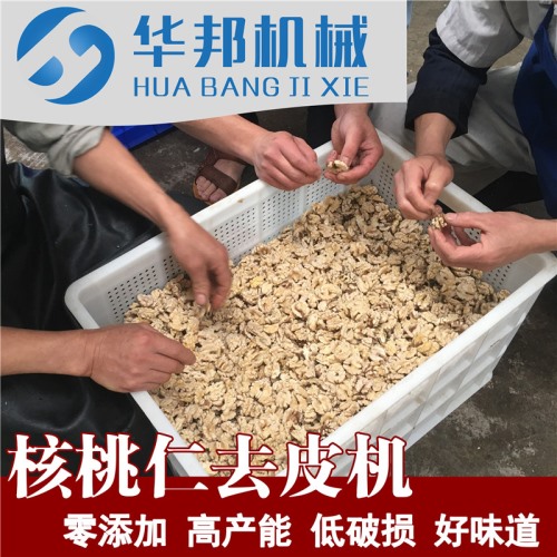 物理核桃仁去皮機廠 根據(jù)廠房定制 去核桃仁內(nèi)皮的機器