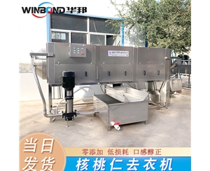 大型核桃仁去皮機 華邦全自動核桃仁去皮技術(shù) 0化純物