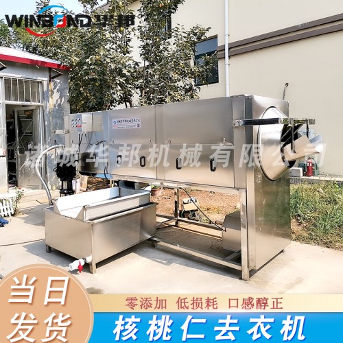 中型核桃仁去皮機 時產(chǎn)100公斤核桃仁去衣機